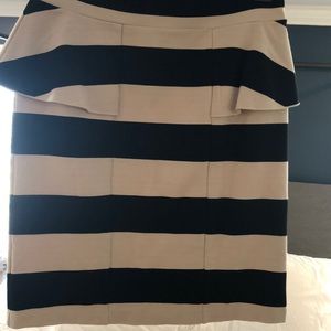 Super flattering bodycon skirt w peplum detail